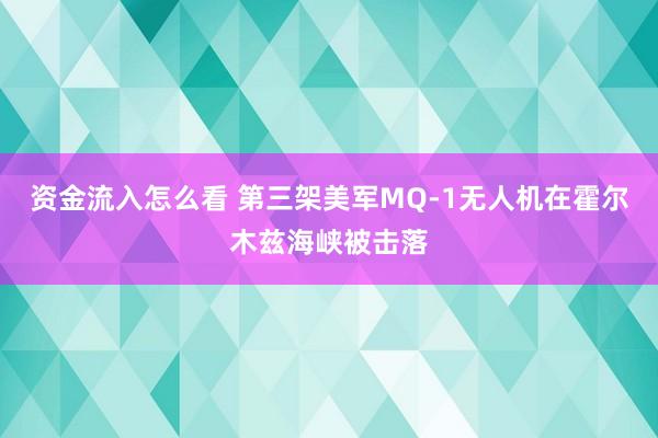 资金流入怎么看 第三架美军MQ-1无人机在霍尔木兹海峡被击落
