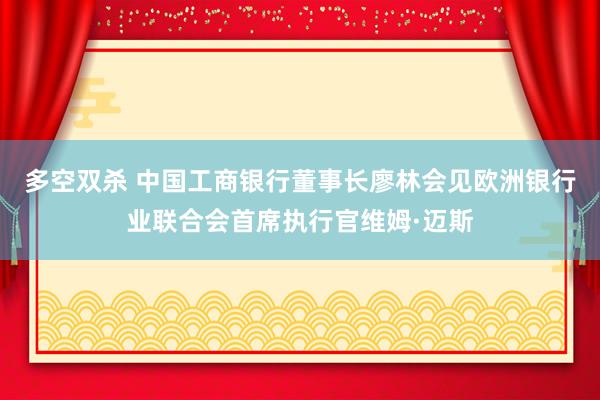 多空双杀 中国工商银行董事长廖林会见欧洲银行业联合会首席执行官维姆·迈斯